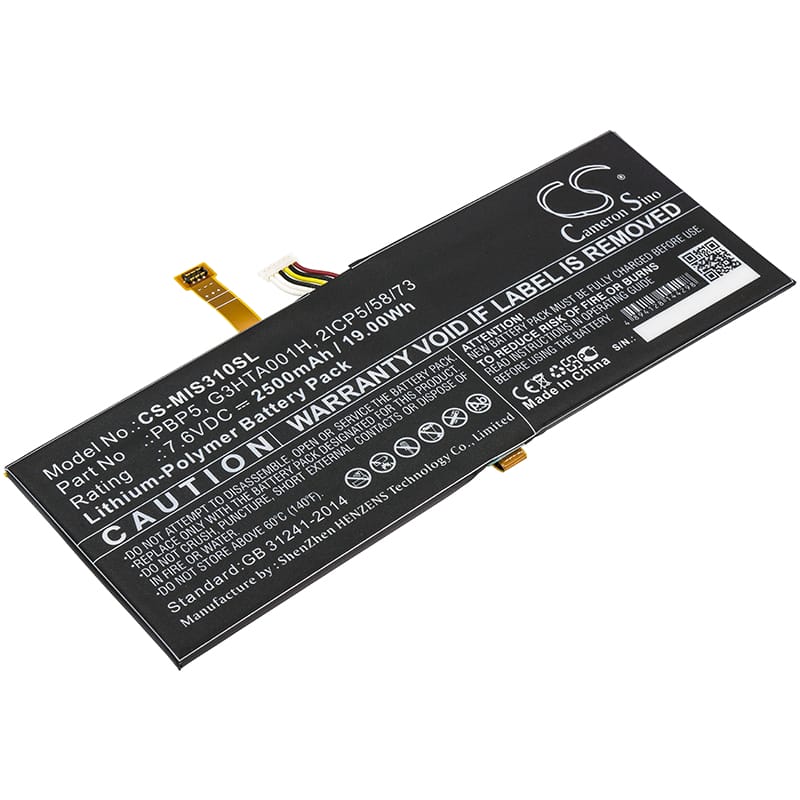 Batteri till Microsoft SurfaceBook with Performancebase - 2.500 mAh