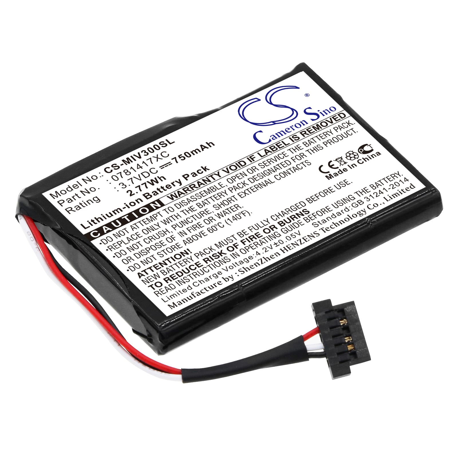 Batteri till Mitac Mio Moov 300 mfl