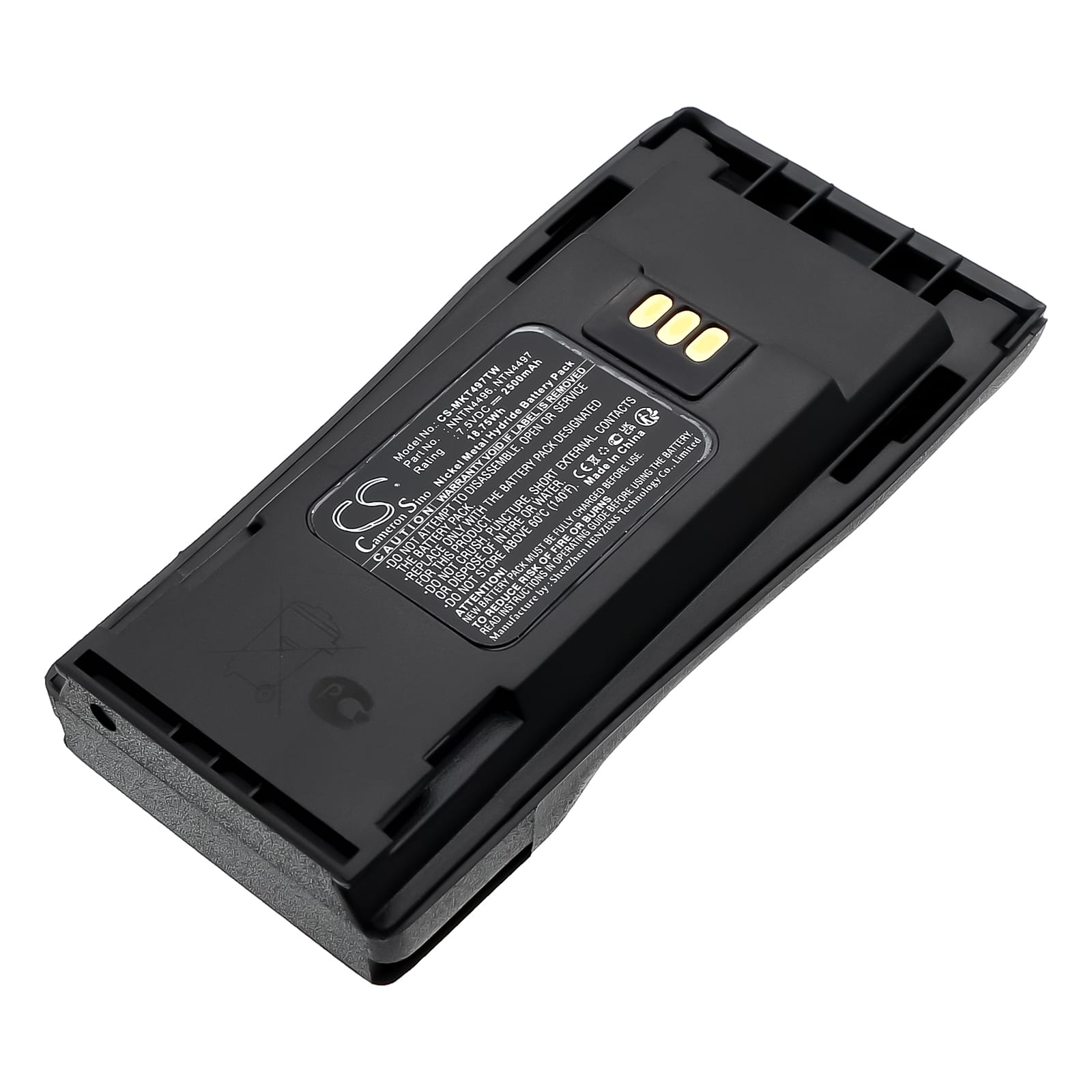 Batteri till Motorola CP040 mfl - 2.500 mAh