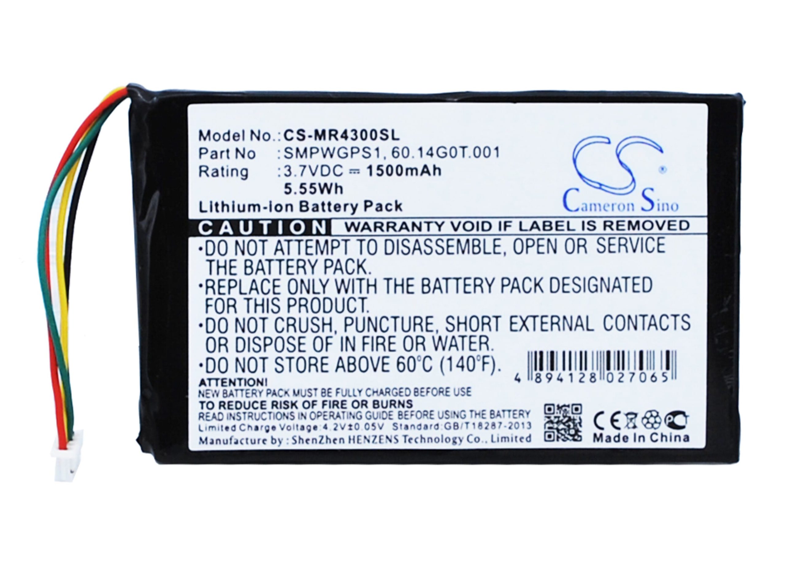 Batteri till Magellan Maestro 4000 mfl
