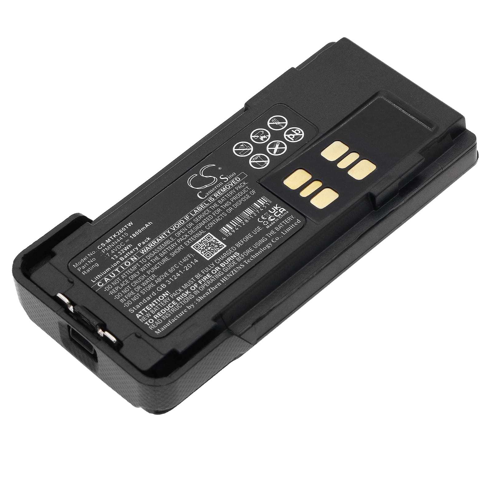 Batteri till Motorola APX2000 mfl - 1.800 mAh