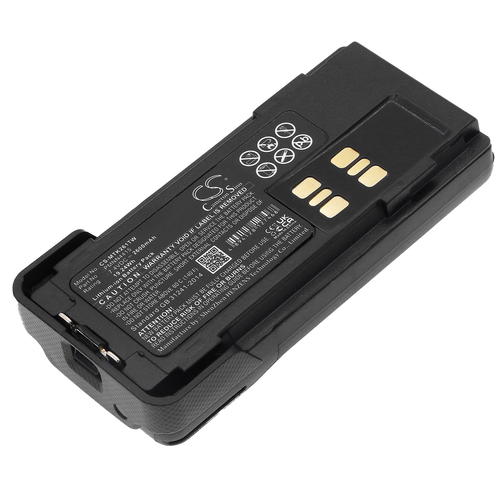 Batteri till Motorola APX2000 mfl - 2.600 mAh