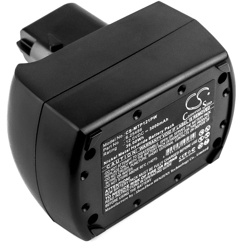 Batteri till Metabo BS 12 SP mfl - 3.000 mAh