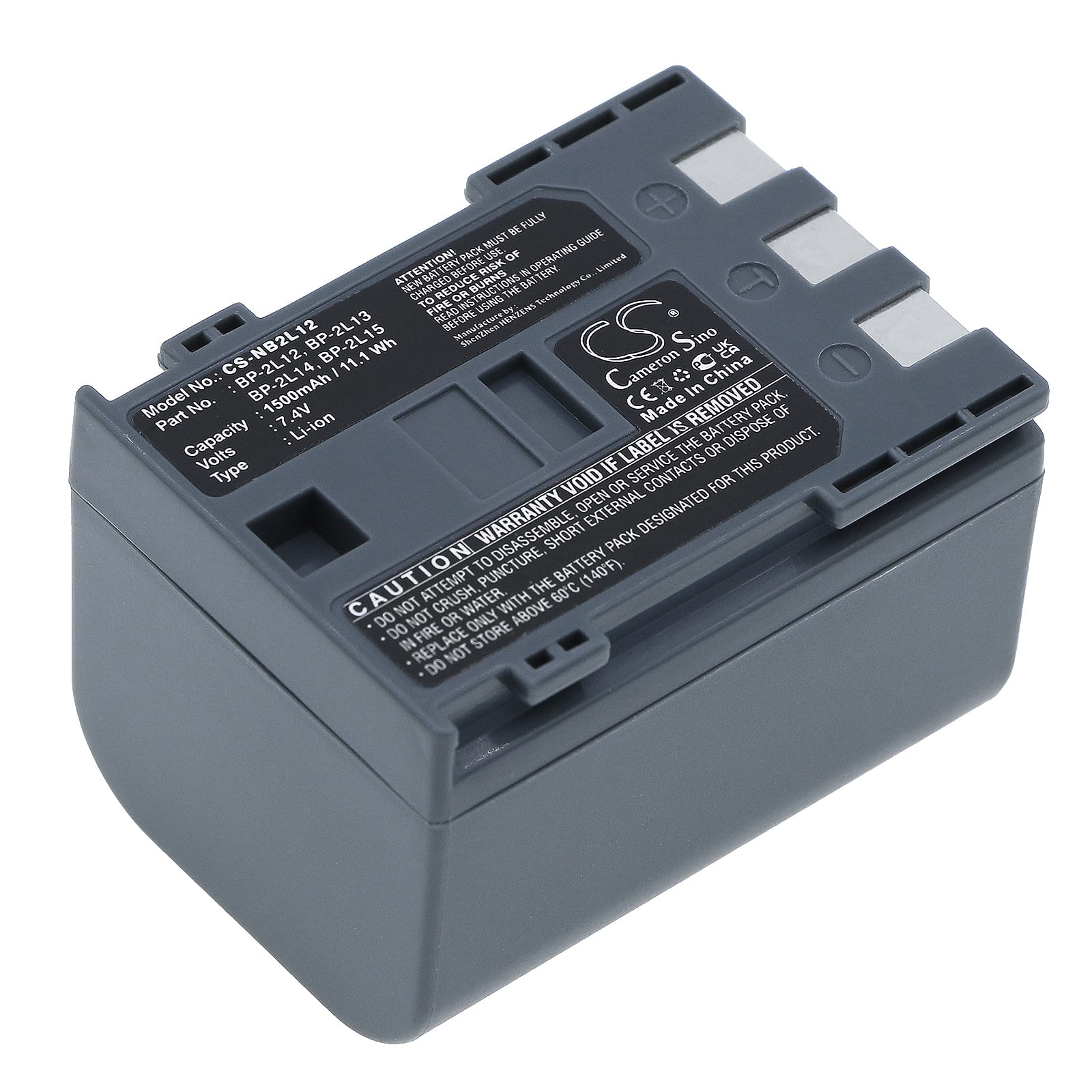 Batteri till Canon som ersätter BP-2L12 mfl