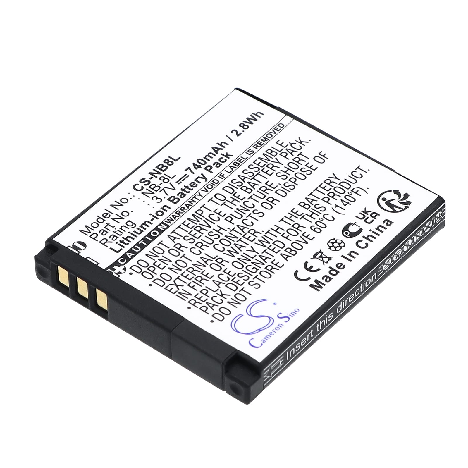 Batteri till Canon som ersätter NB-8L