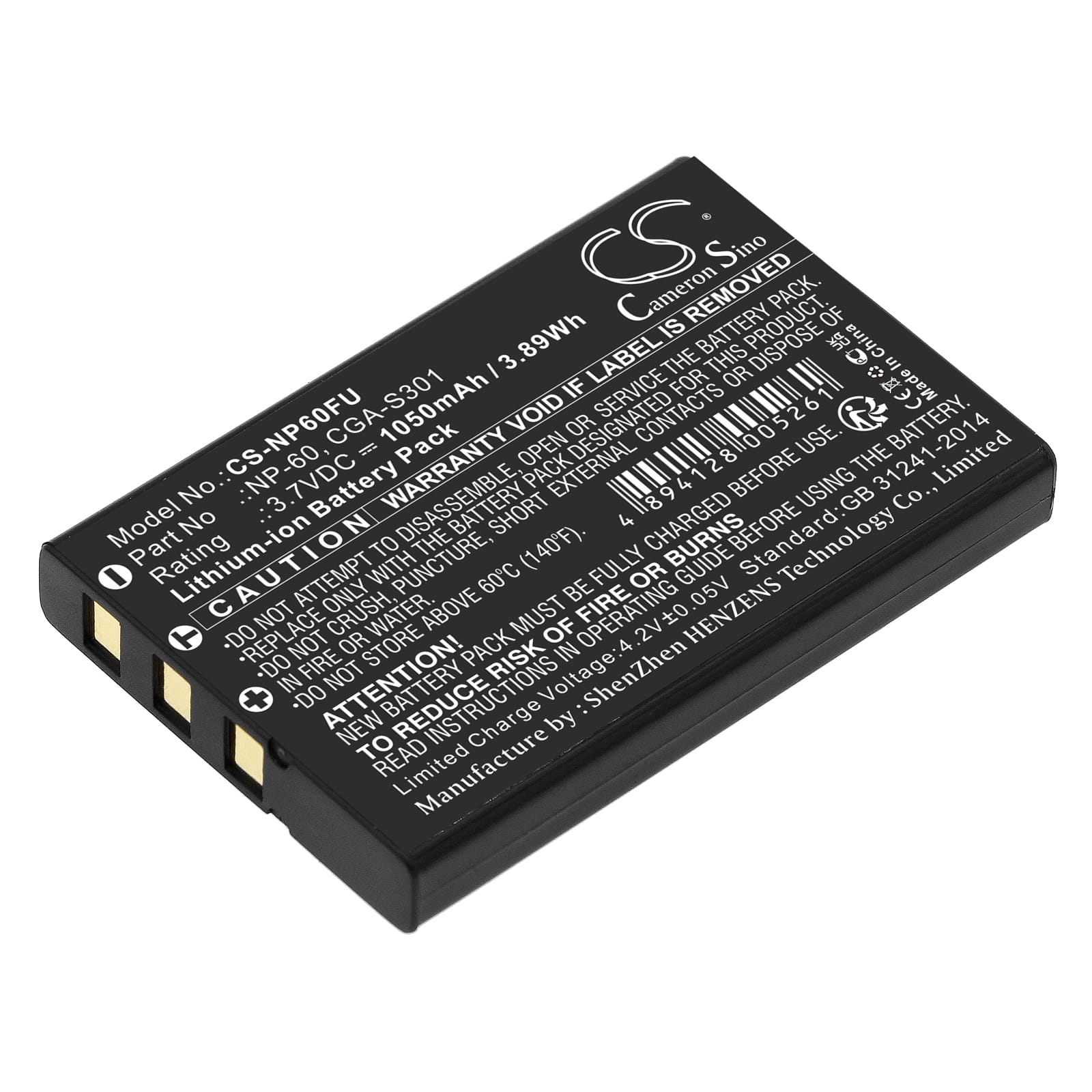 Batteri till Olympus som ersätter Li-20B