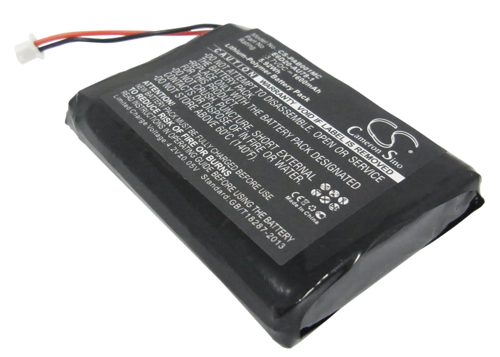Batteri till Panasonic Arbitator Body Worn Mics - 1.600 mAh