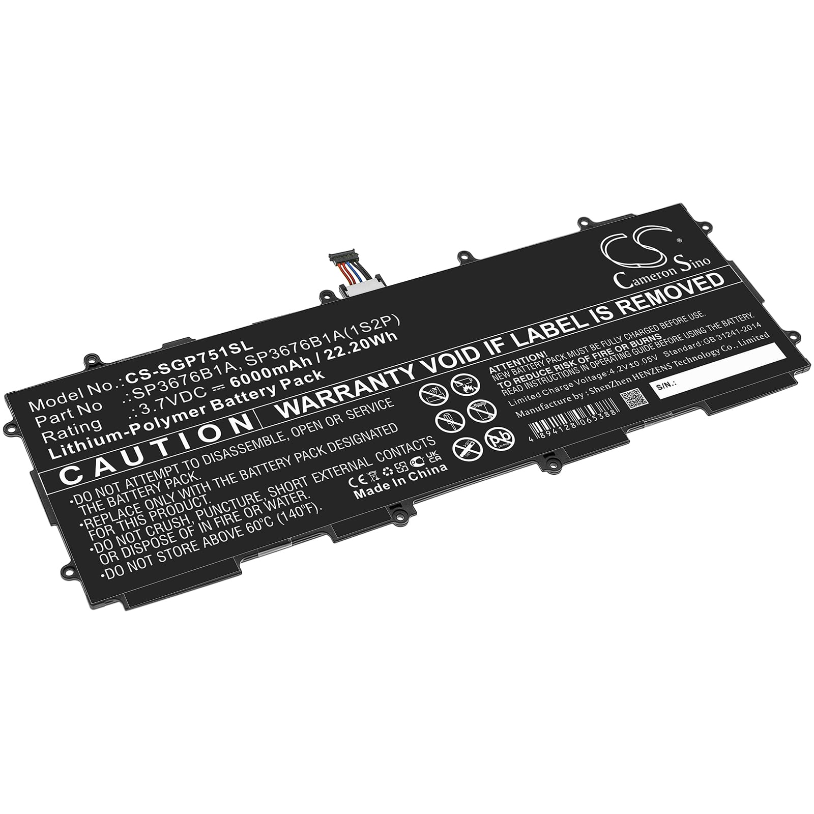 Batteri till Samsung Galaxy Tab 10.1 - 7.000 mAh
