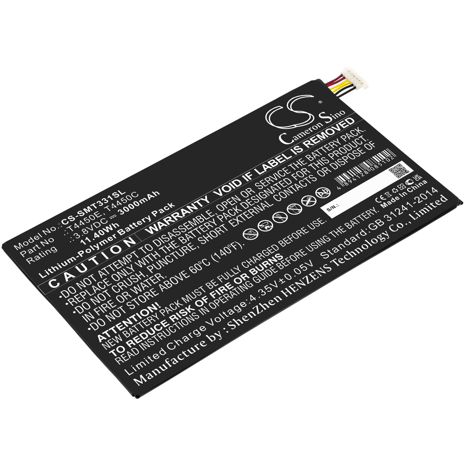 Batteri till Samsung Galaxy Tab 4 mfl - 4.450 mAh
