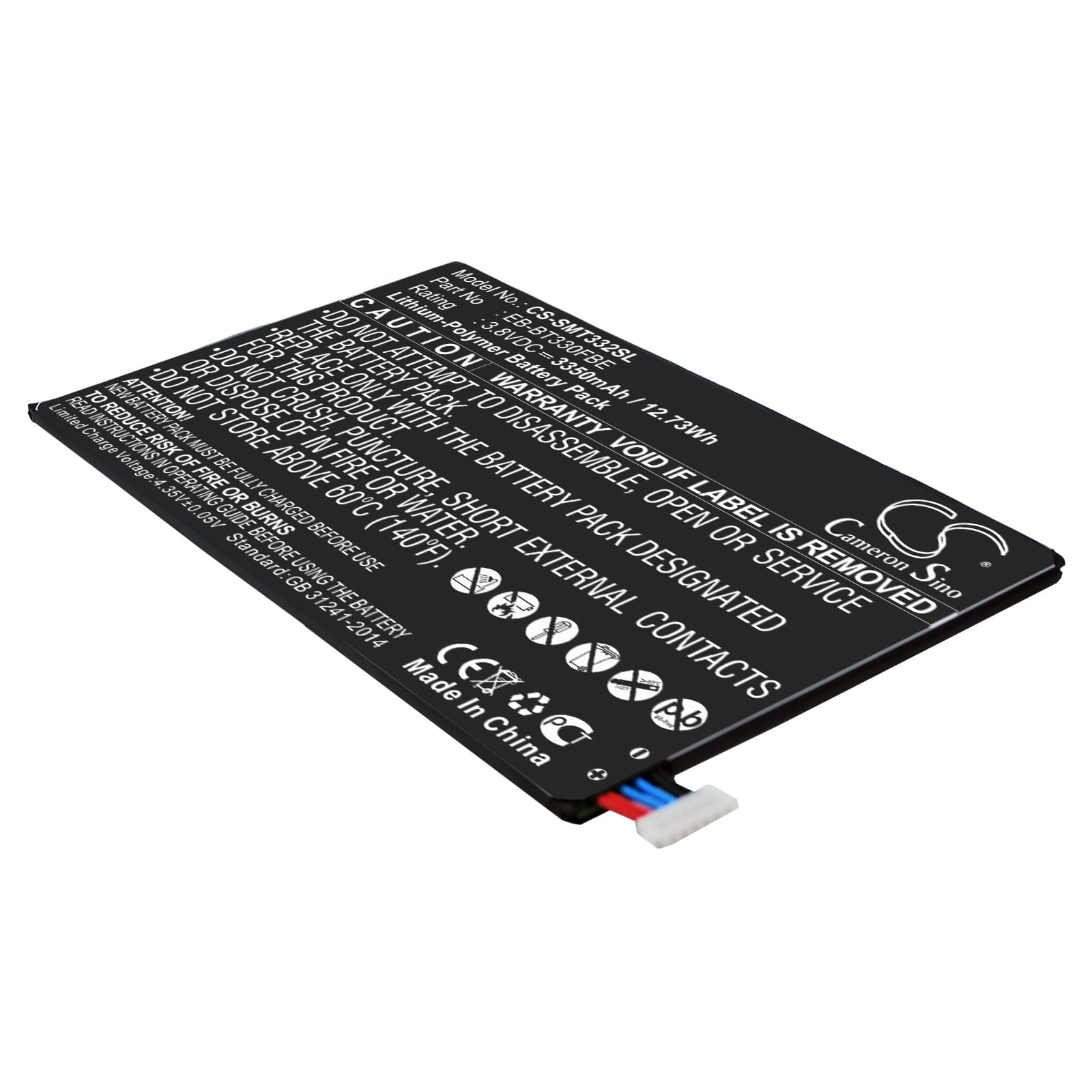 Batteri till Samsung Galaxy Tab4 8.0 3G mfl - 4.450 mAh