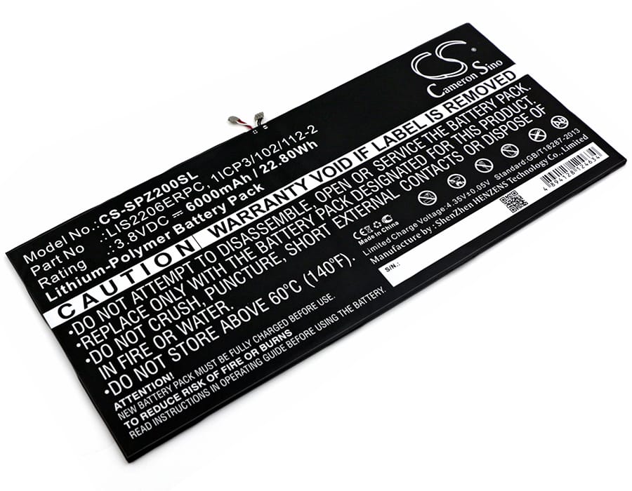 Batteri till Sony Xperia Tablet Z2 mfl - 6.000 mAh