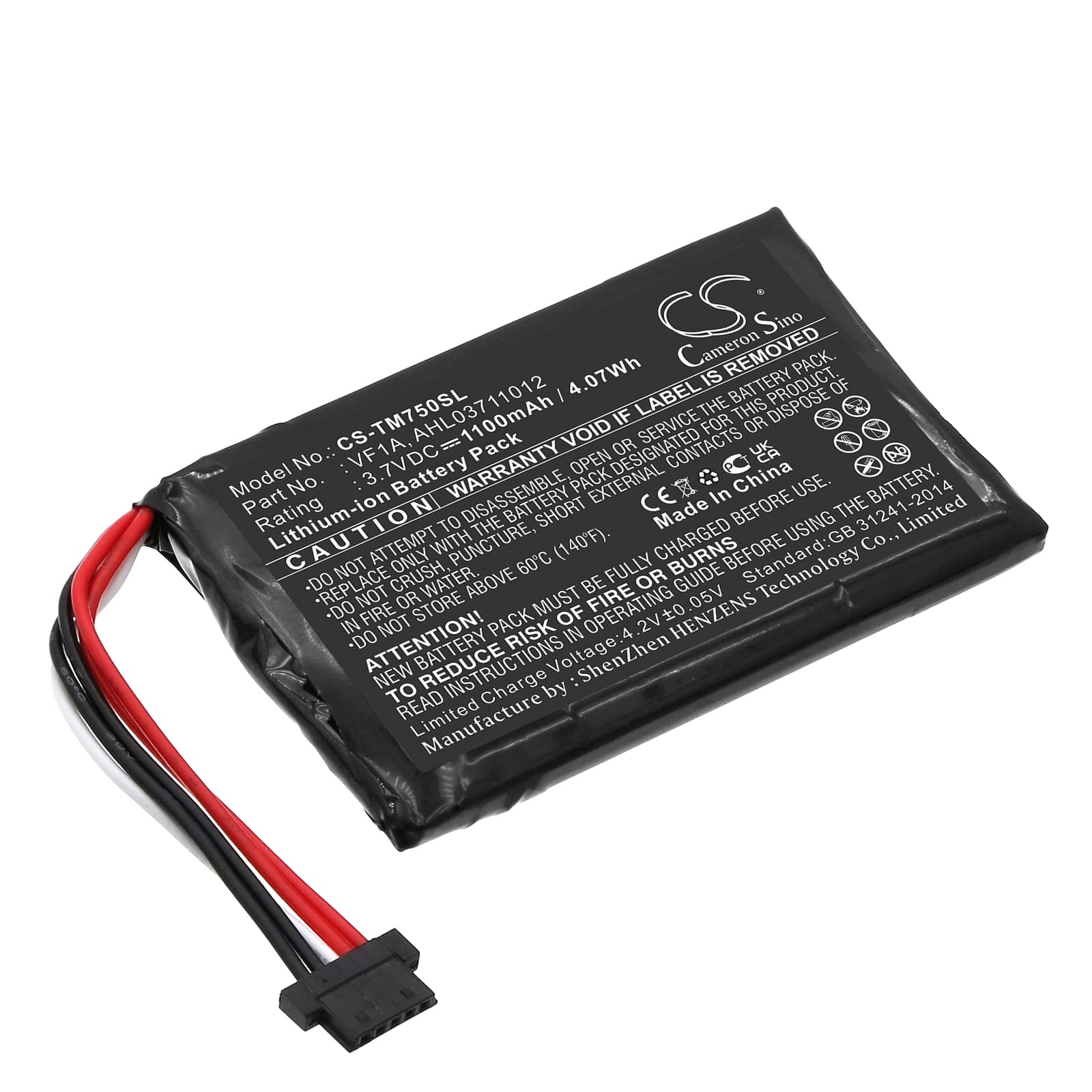 Batteri till TomTom Go 740 Live mfl