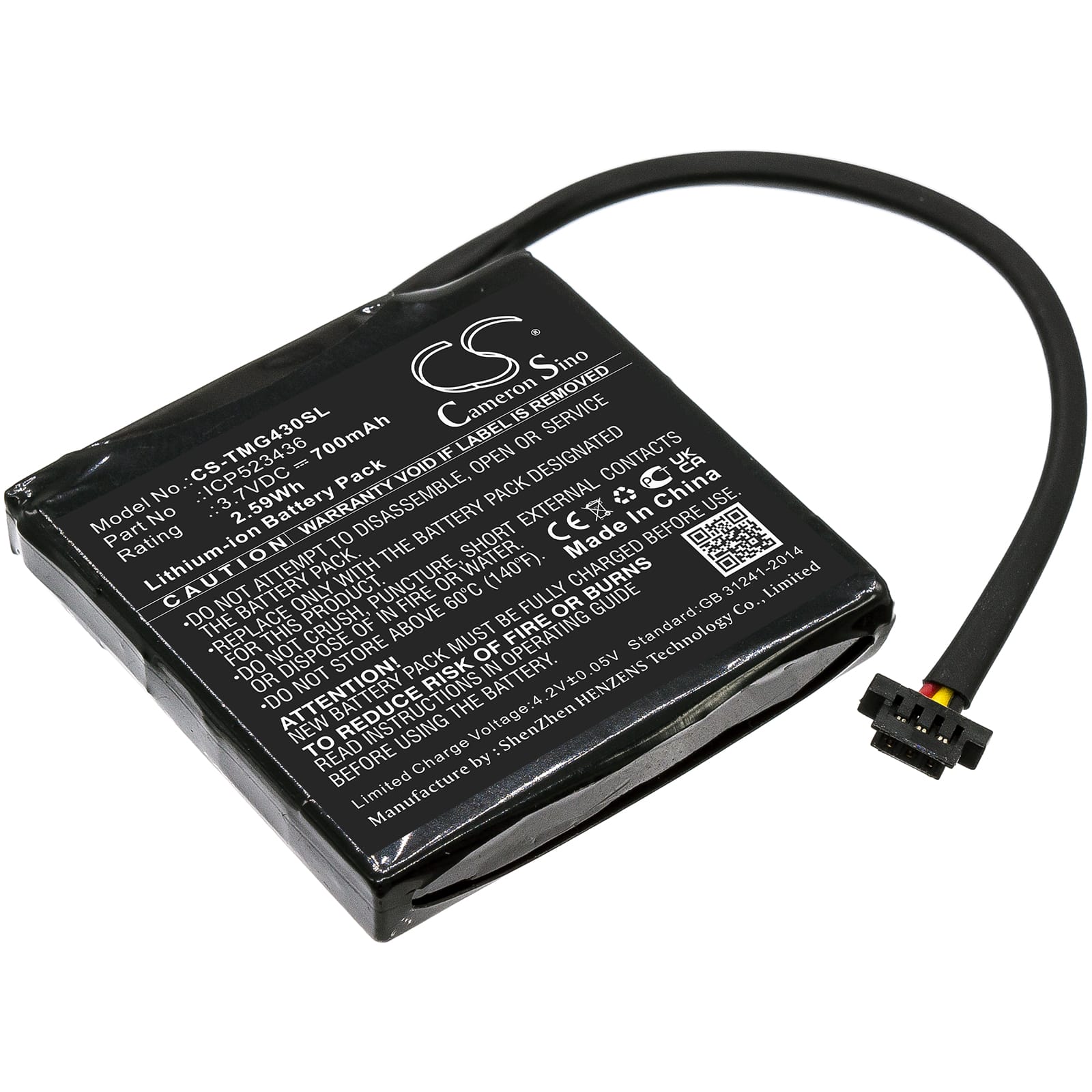 Batteri till TomTom 4FB40 mfl - 700 mAh