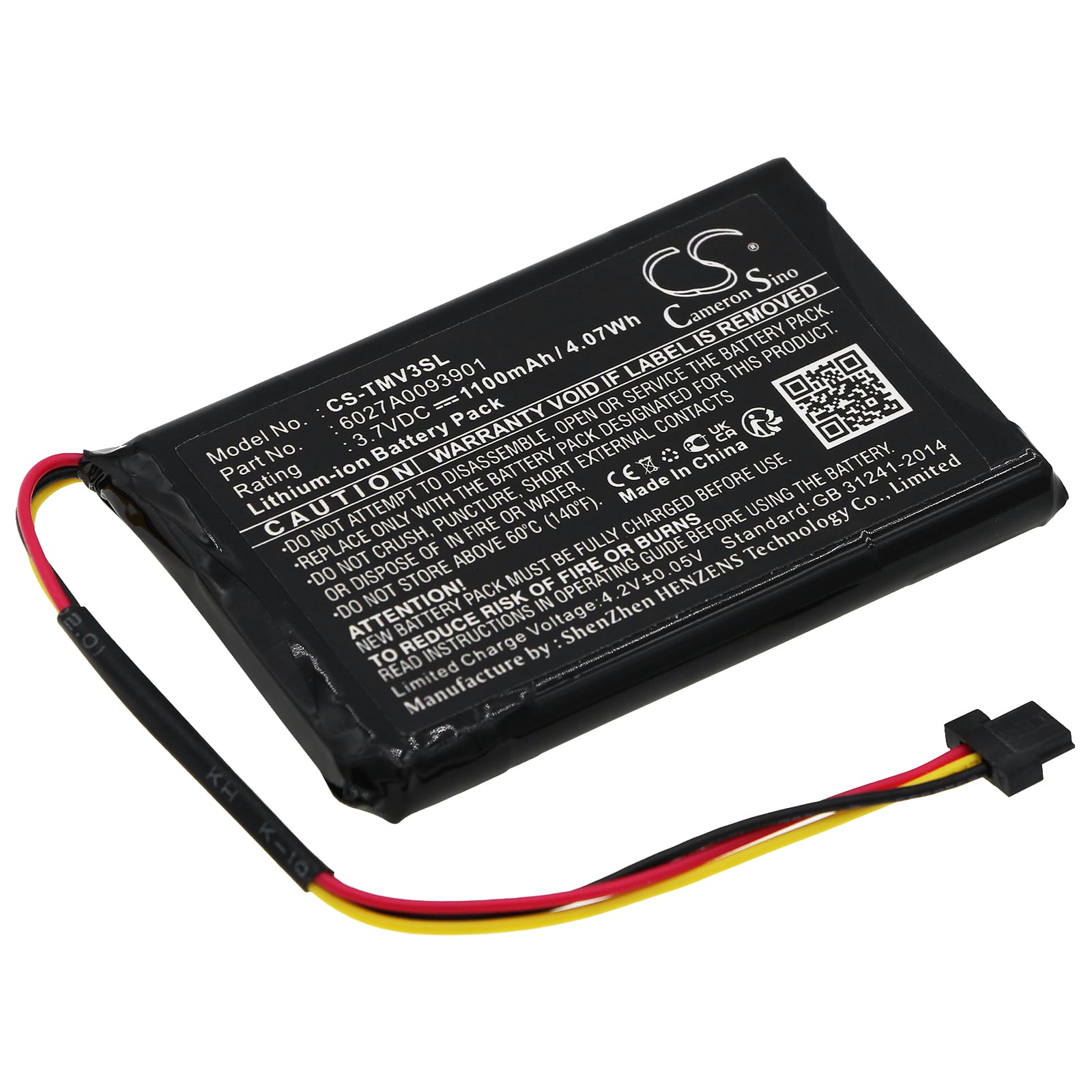 Batteri till TomTom XL IQ mfl - 6027A0093901