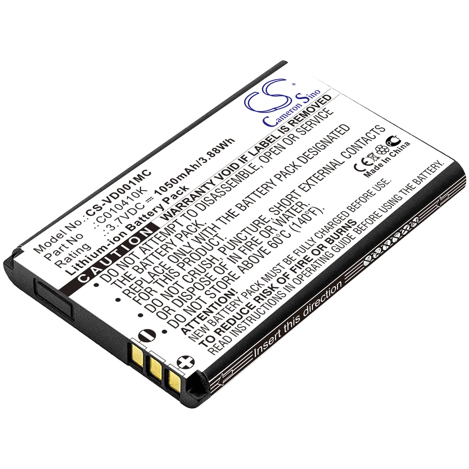 Batteri till VholdR ContourHD mfl