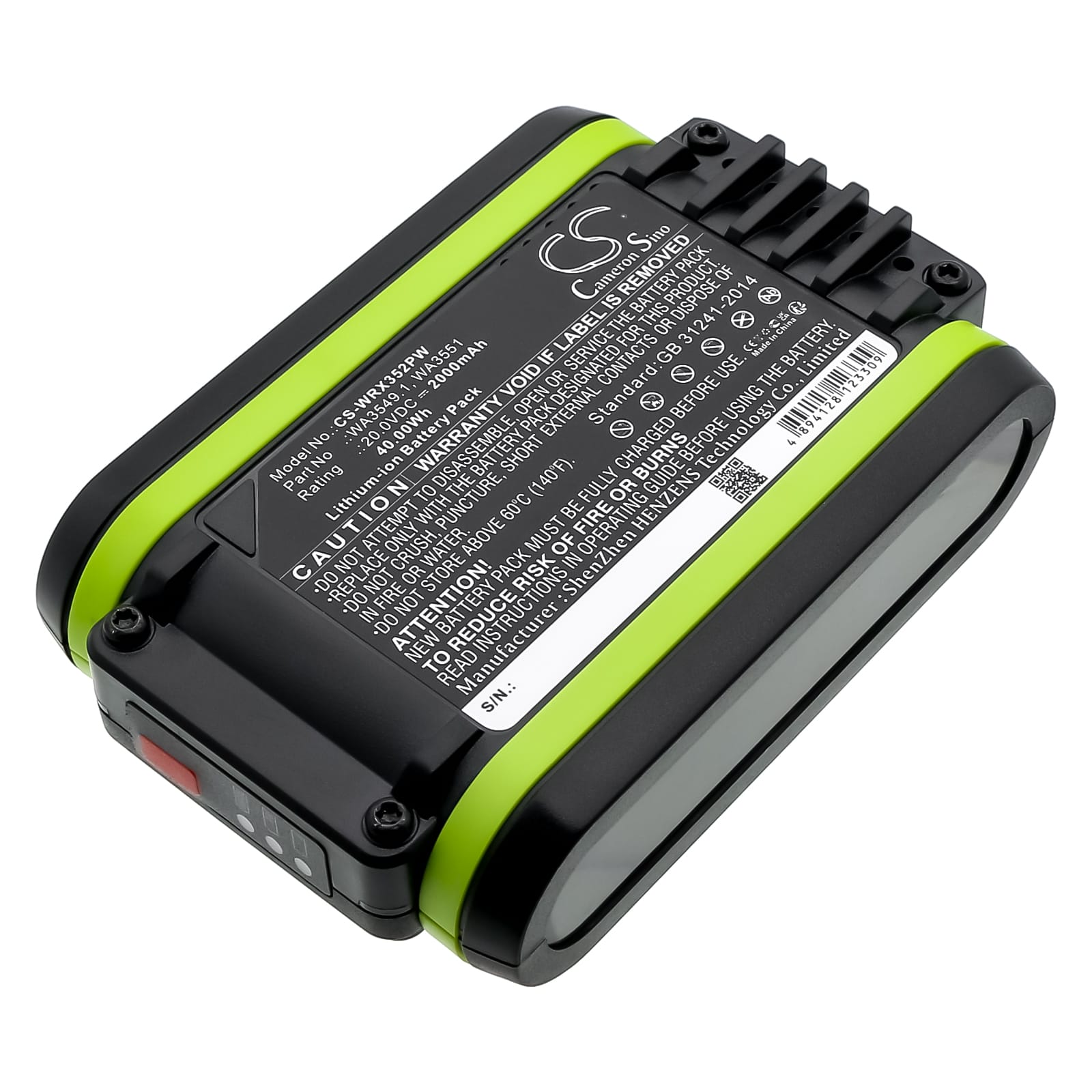 Worx batteri 20 V - 2 Ah