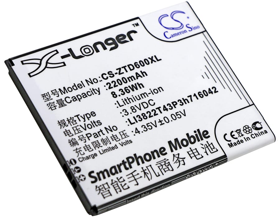 Batteri till ZTE Blade D6 mfl - 2.200 mAh