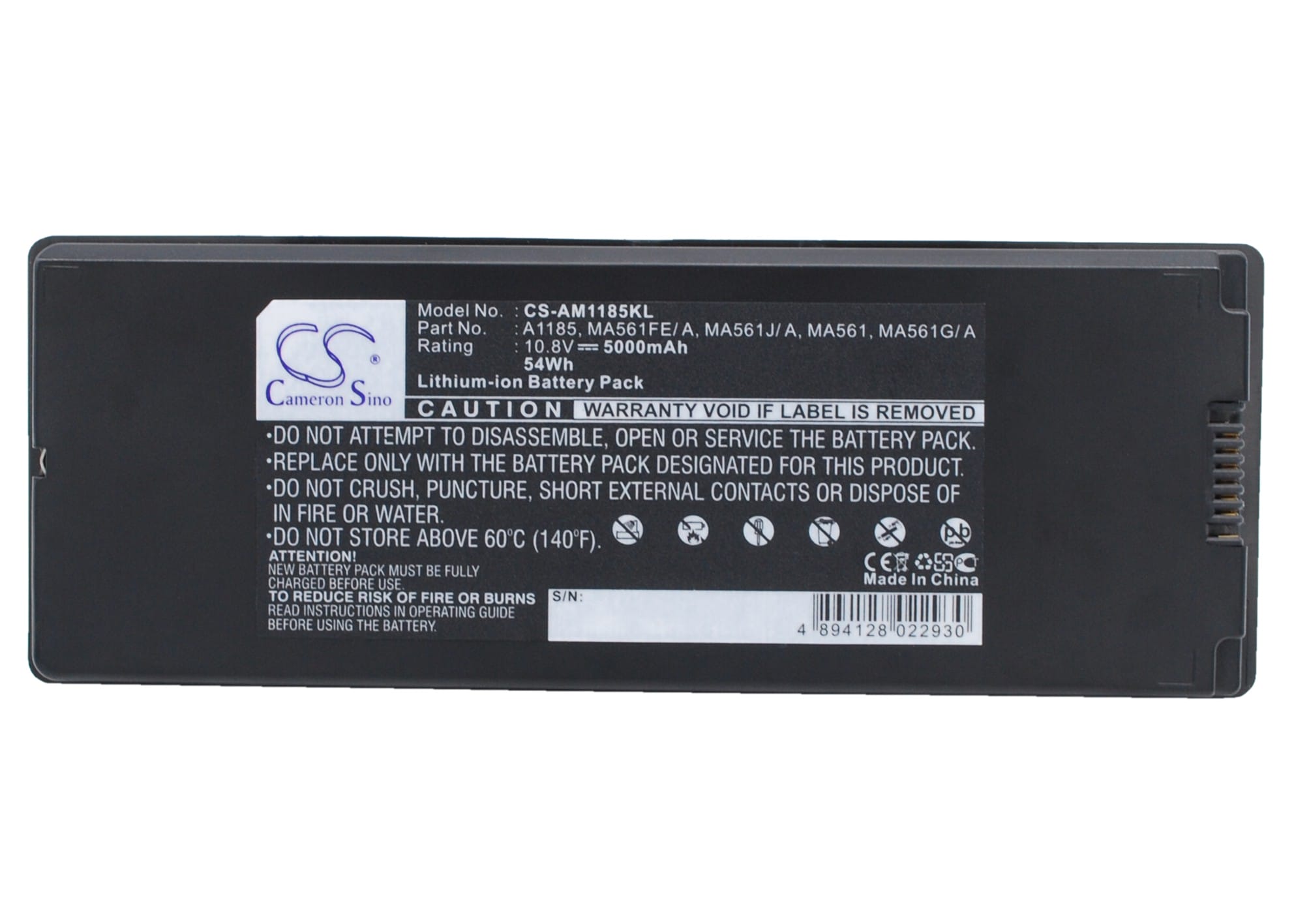 Batteri till Apple MacBook 13 - Svart