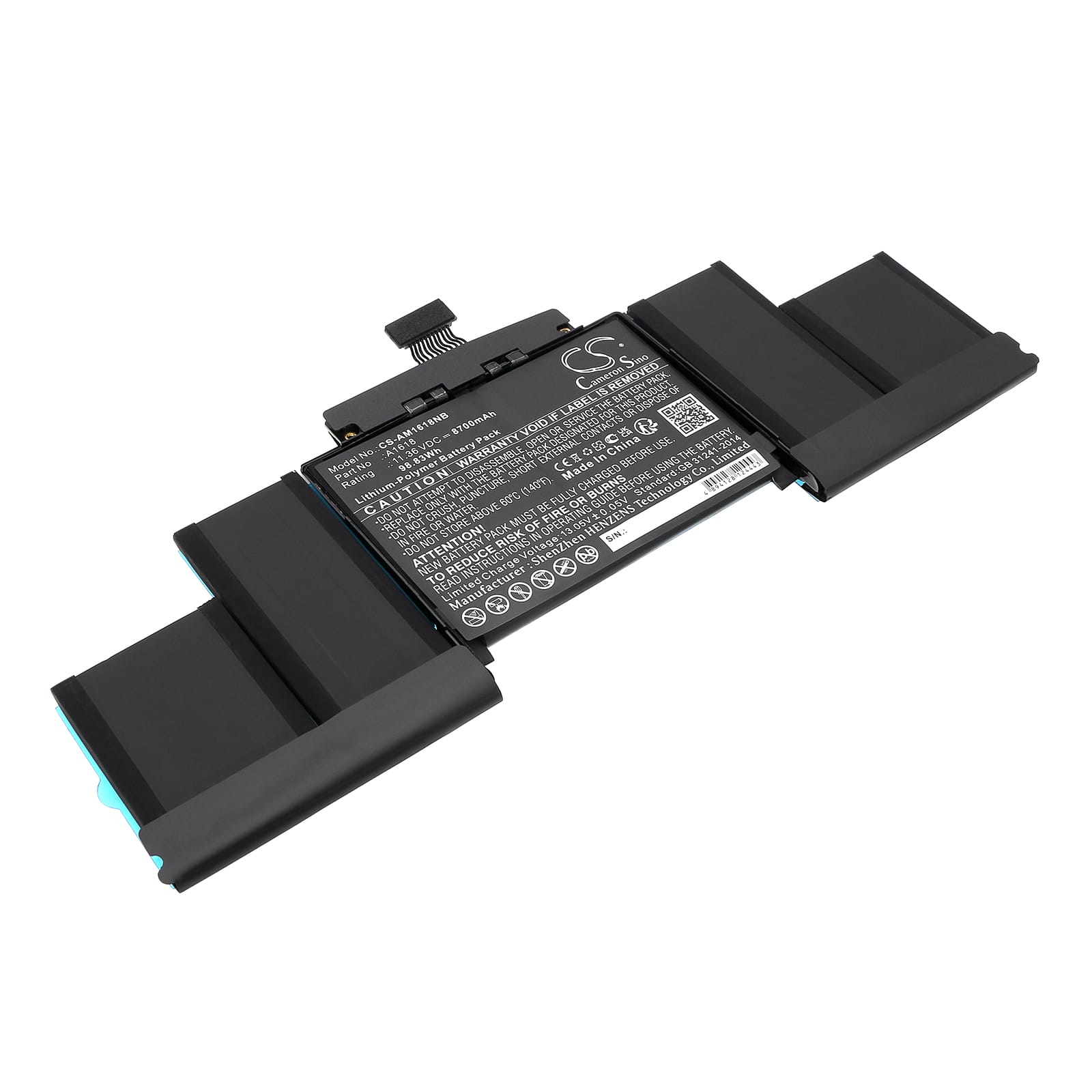 Batteri till Apple MacBook Pro 15 - A1398 Retina År 2015 mfl - 8.700 mAh