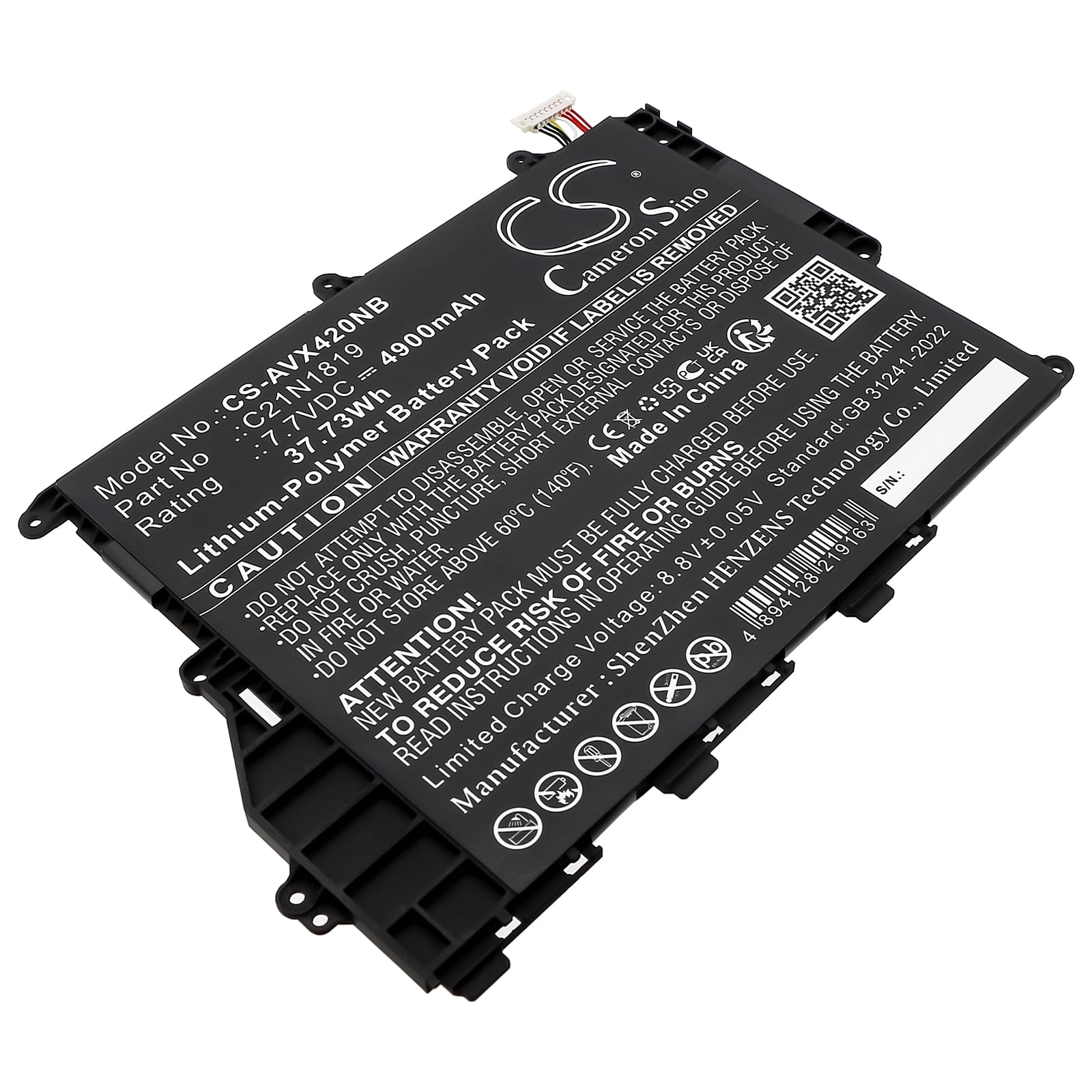 Batteri till Asus A420UA mfl - 4.900 mAh