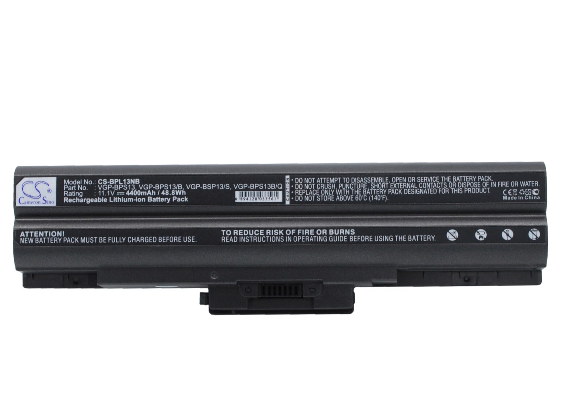 Batteri till Sony VAIO VGN-AW230 mfl - Svart - 4.400 mAh