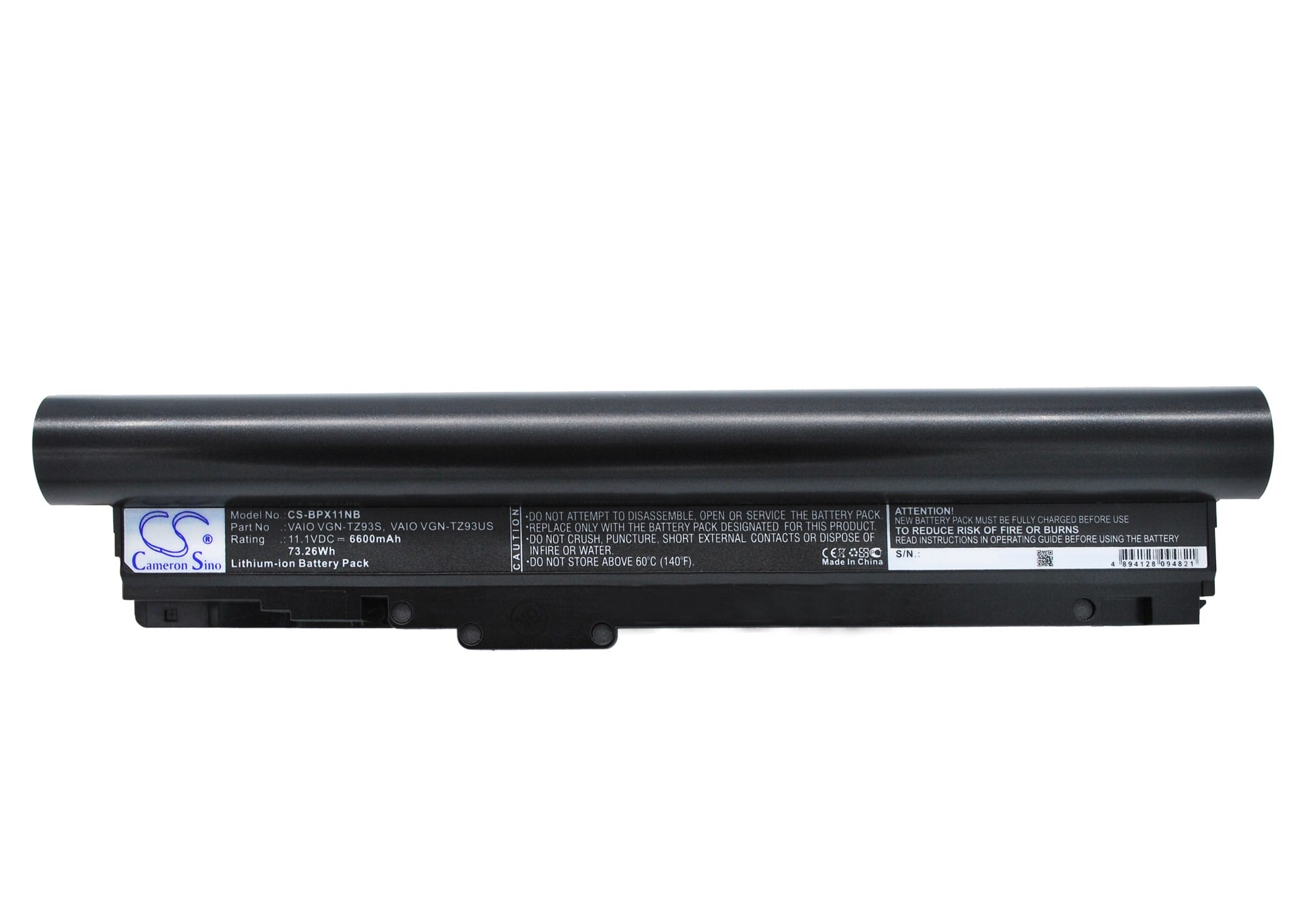 Batteri till Sony VAIO VGN-TZ121 mfl - 6.600 mAh