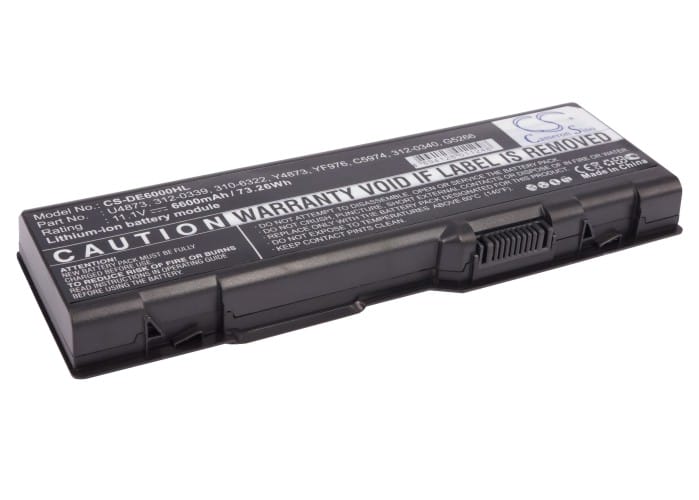 Batteri till Dell Inspiron 6000 mfl - 6.600 mAh