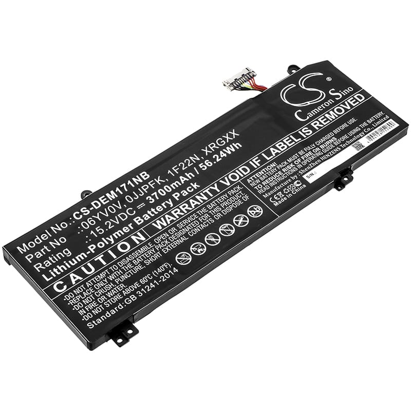 Batteri till Dell Alienware 2018 orion M15 mfl - 3.700 mAh