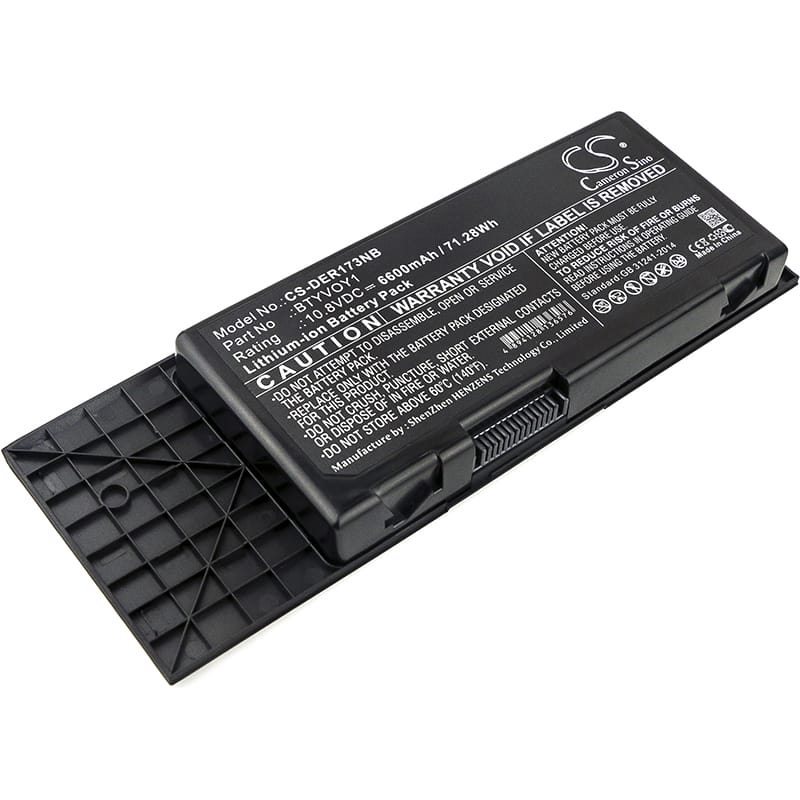 Batteri till Dell Alienware M17x R3 mfl - 6.600 mAh