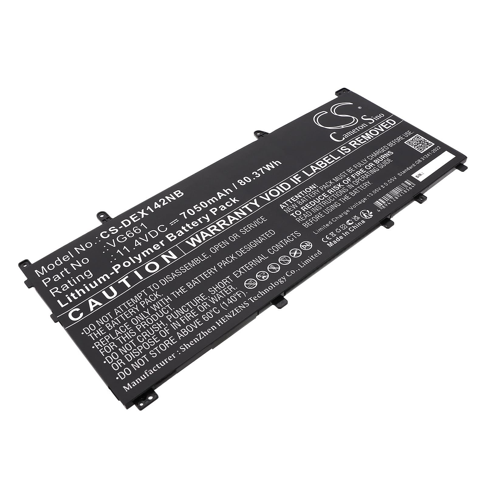 Batteri till Dell Alienware X14 R1 mfl - 7.050 mAh
