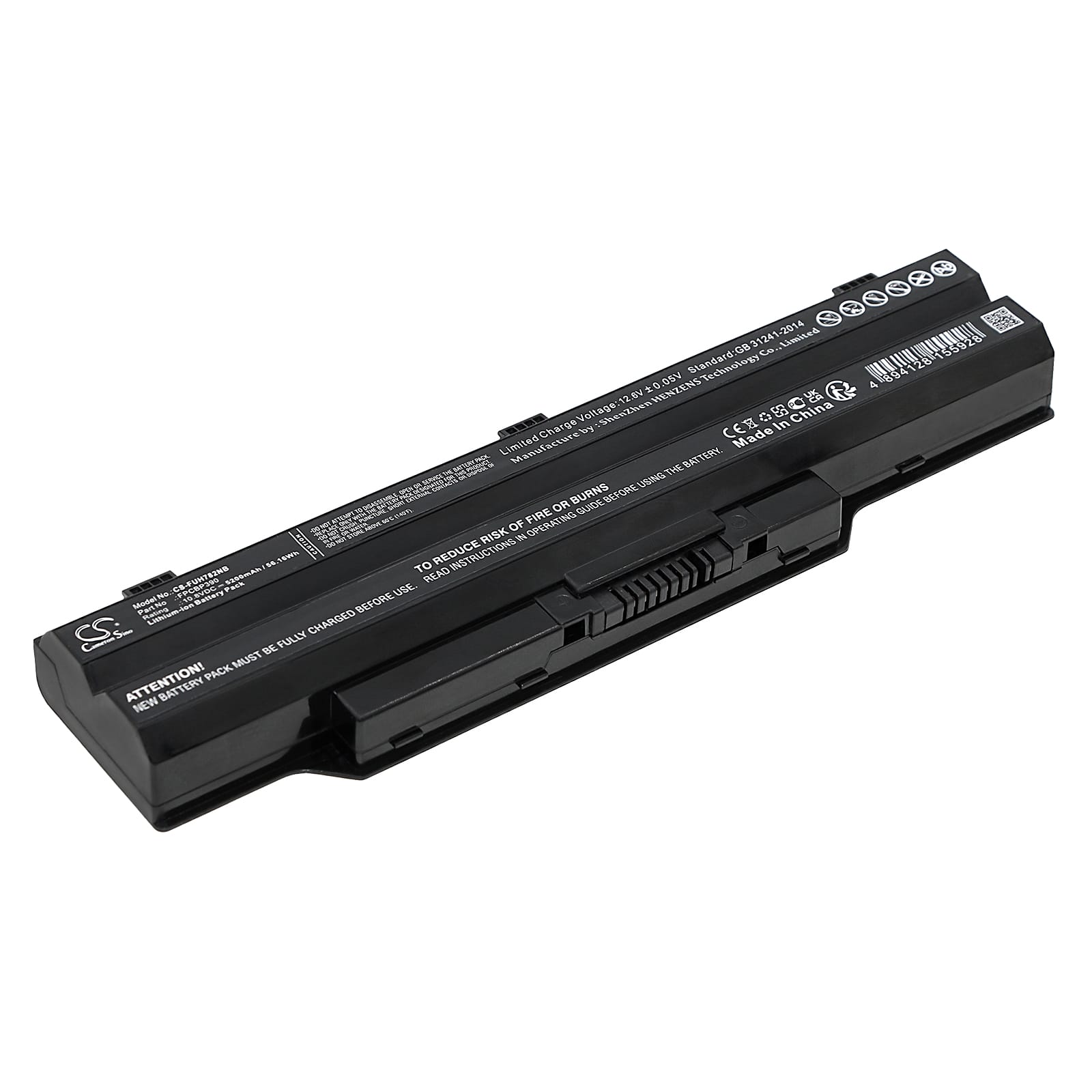 Batteri till Fujitsu LifeBook SH782 - 5.200 mAh