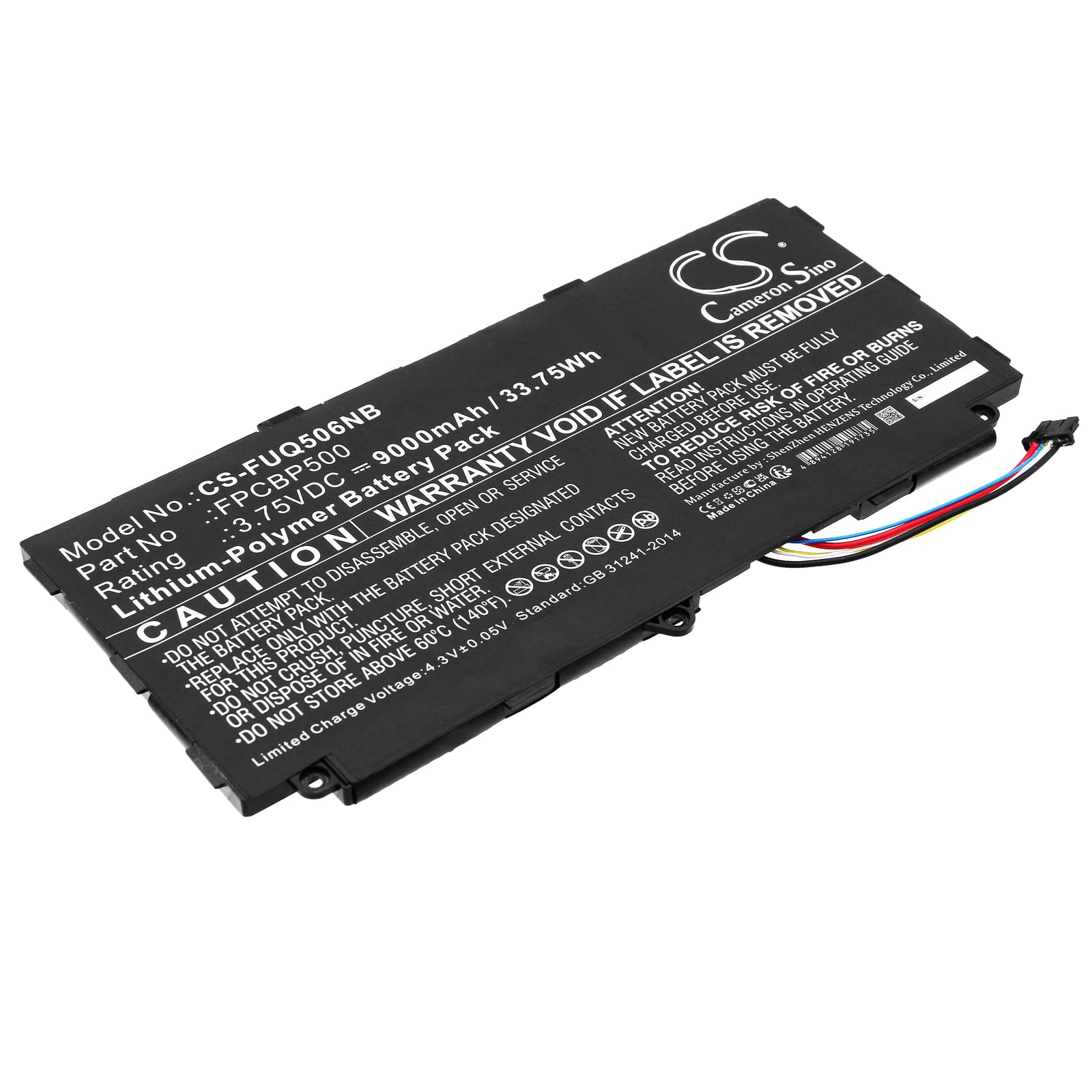 Batteri till Fujitsu Arrows Tab Q506 mfl - 9.000 mAh