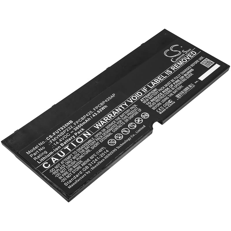 Batteri till Fujitsu Lifebook T904 mfl - 3.050 mAh