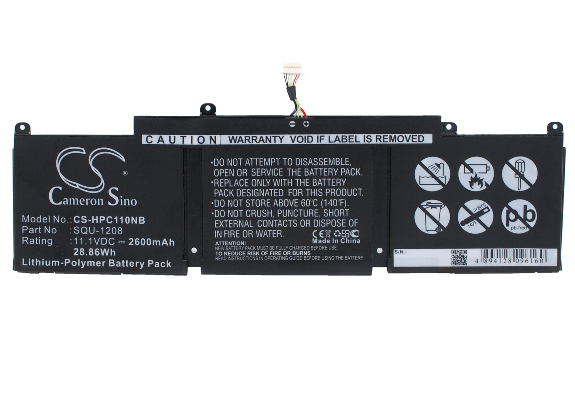 Batteri till HP Chromebook 11 mfl - 2.600 mAh