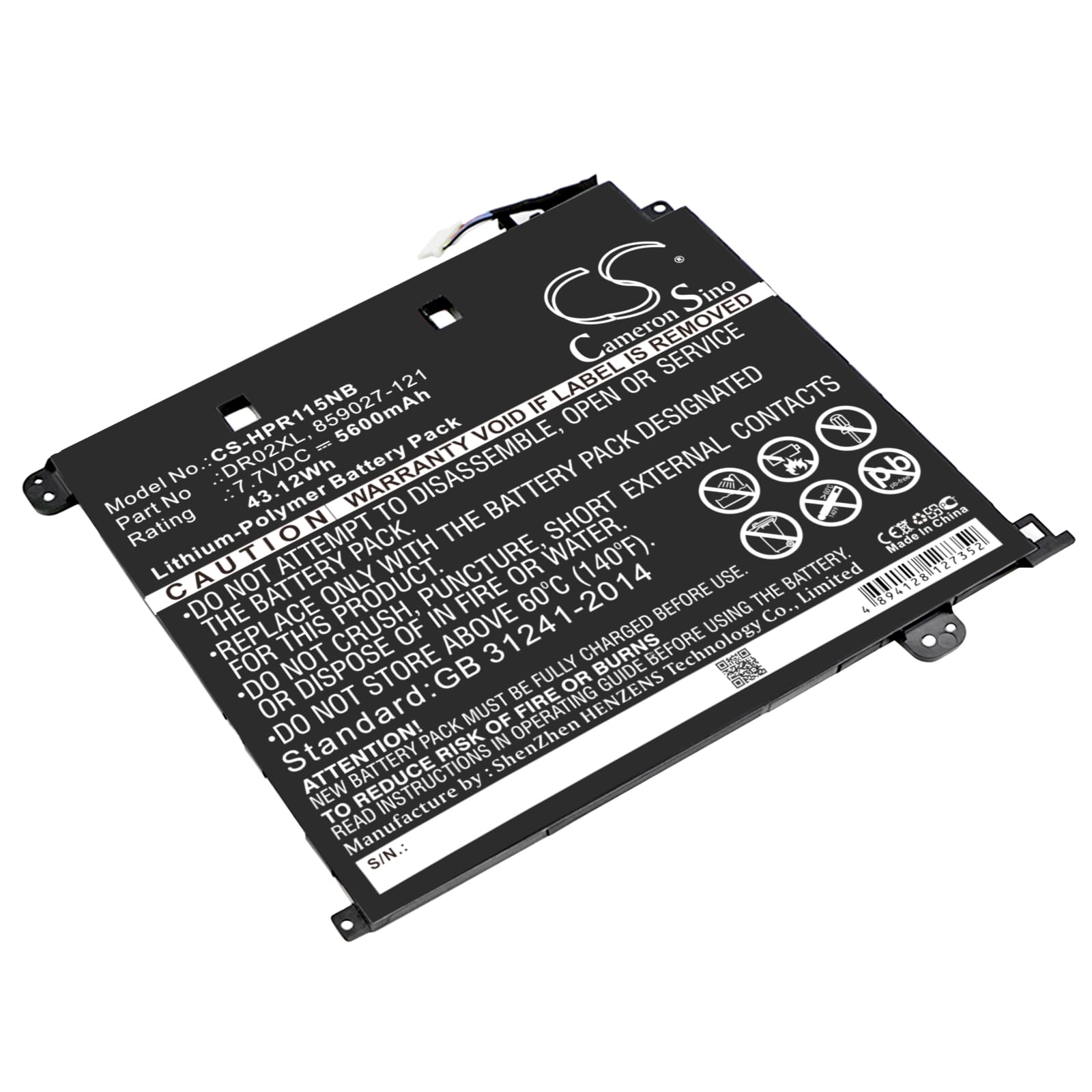 Batteri till HP Chromebook 11 G5 mfl - 5.600 mAh
