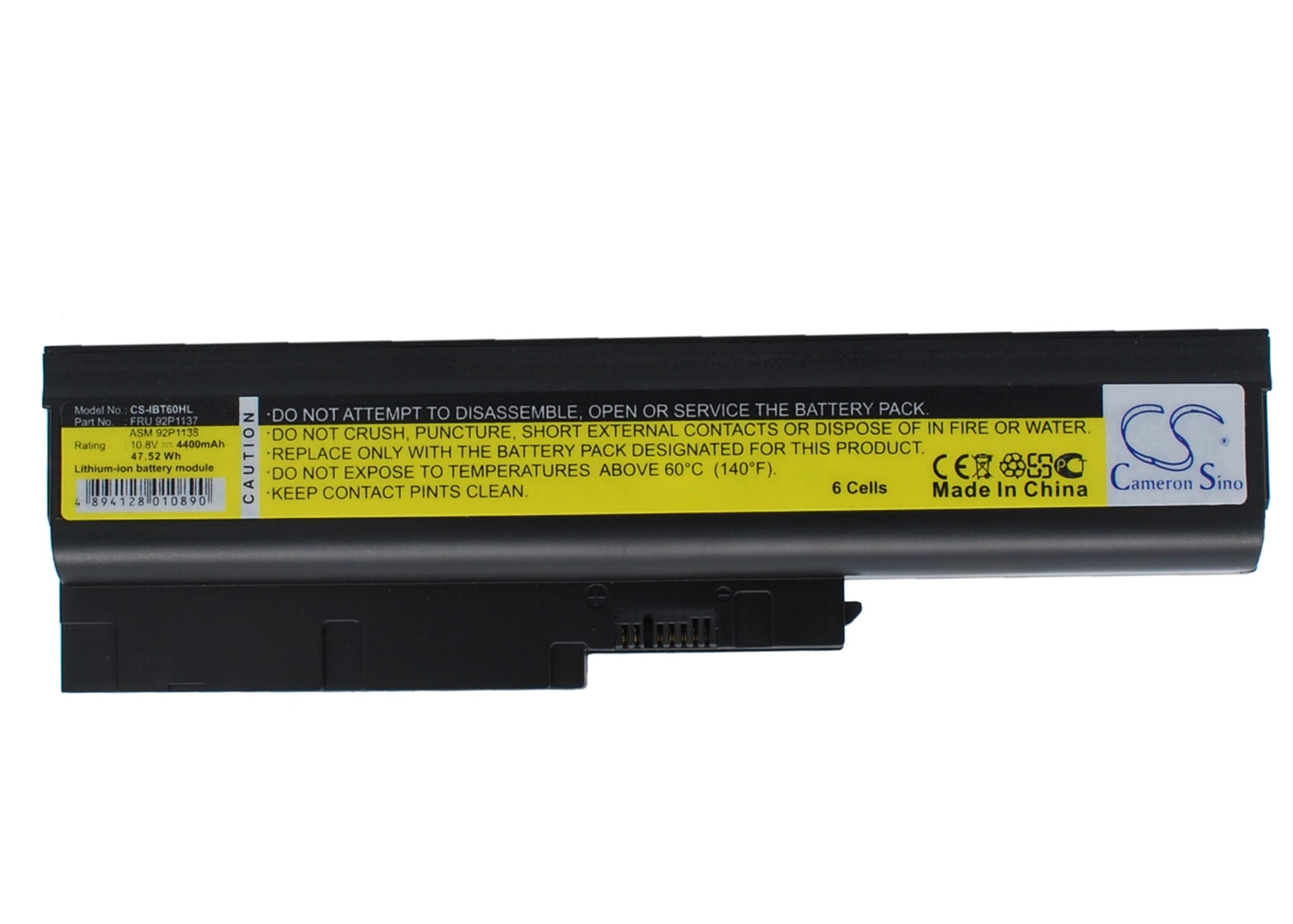 Batteri till IBM T60 mfl - 4.400 mAh