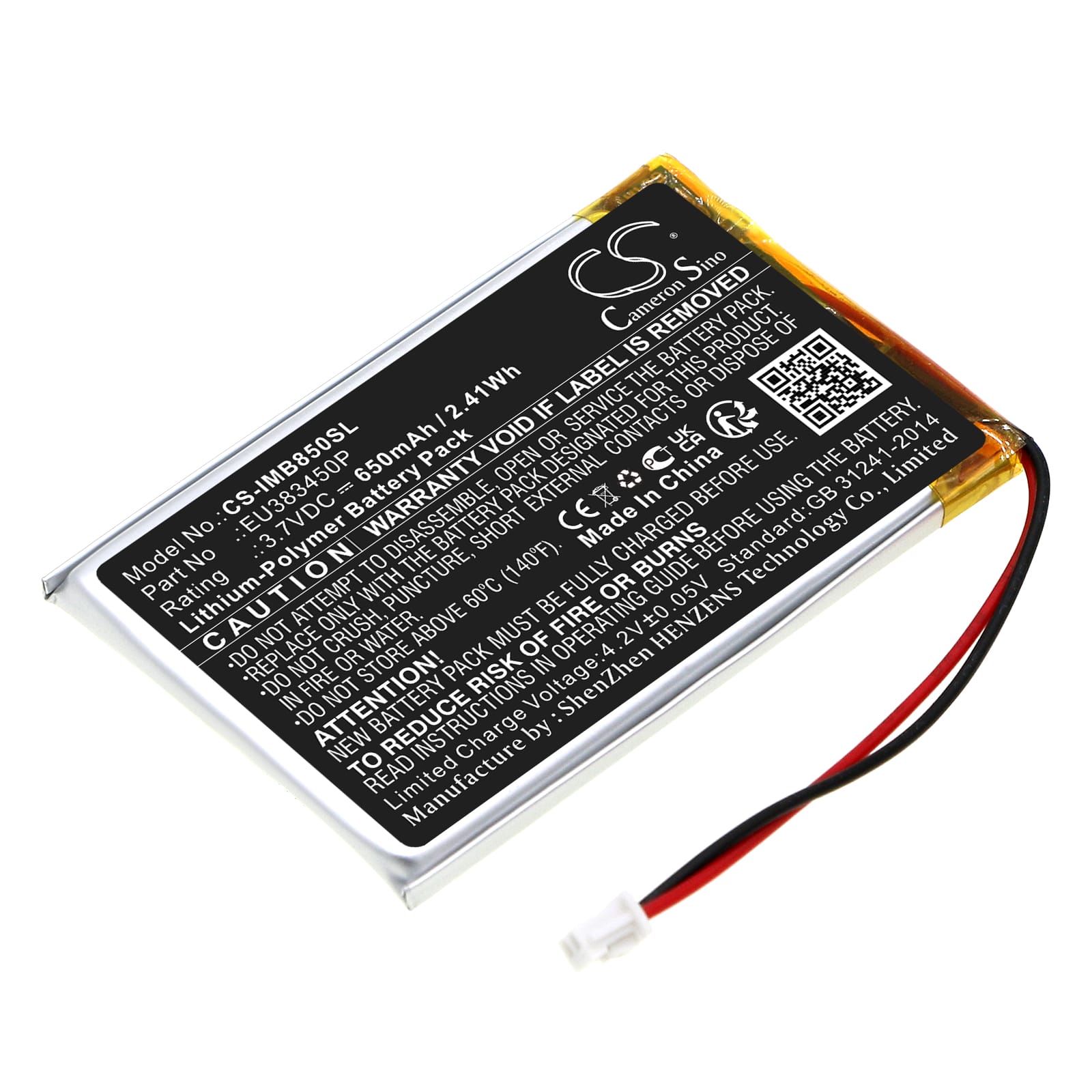 Batteri till Ingenico MOBY 8500 mfl - 650 mAh