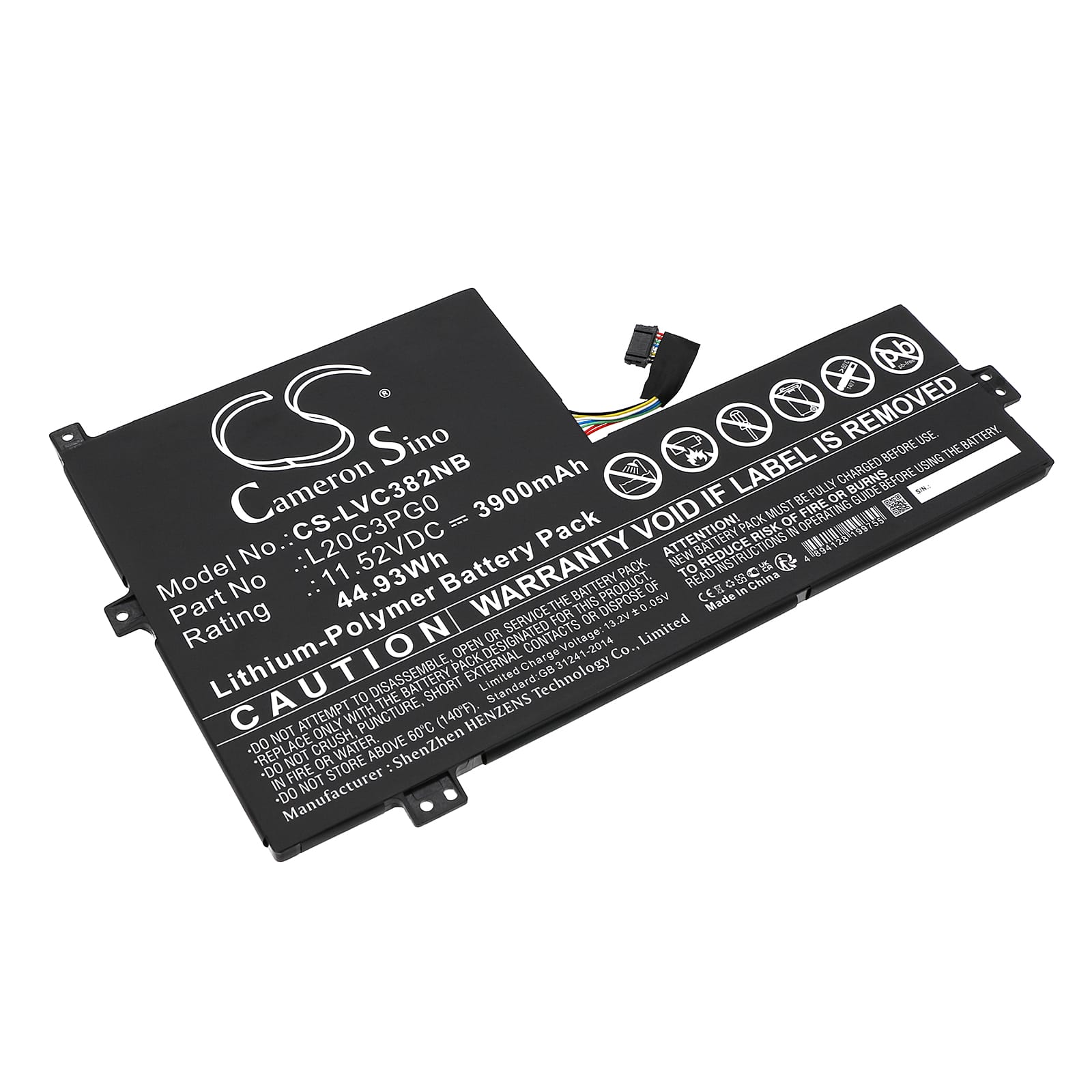 Batteri till Lenovo 100e Chromebook Gen 3 mfl - 3.900 mAh