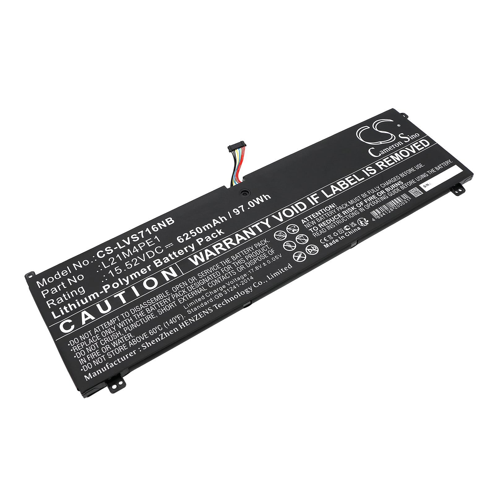 Batteri till Legion S7 16ARHA7 mfl - 6.250 mAh