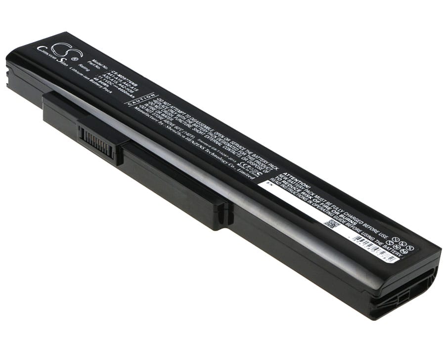 Batteri till MSI A6400 mfl - 4.400 mAh