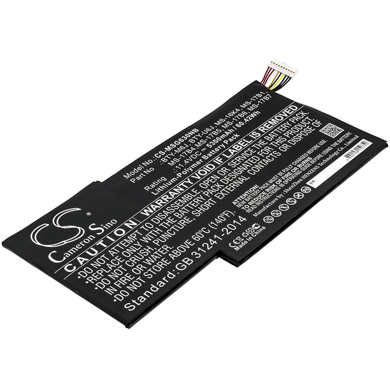 Batteri till MSI GS63 7RE Stealth Pro mfl - 5.300 mAh