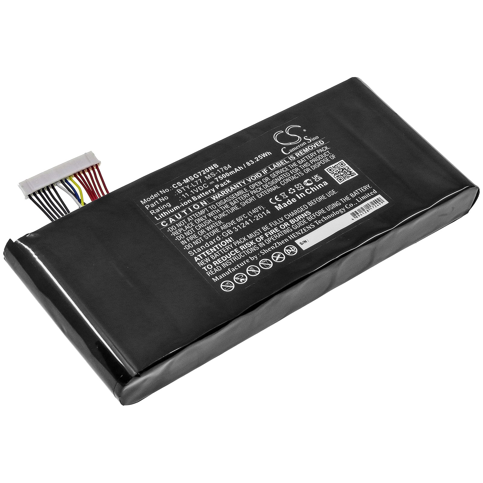 Batteri till MSI GT72 mfl - 7.500 mAh
