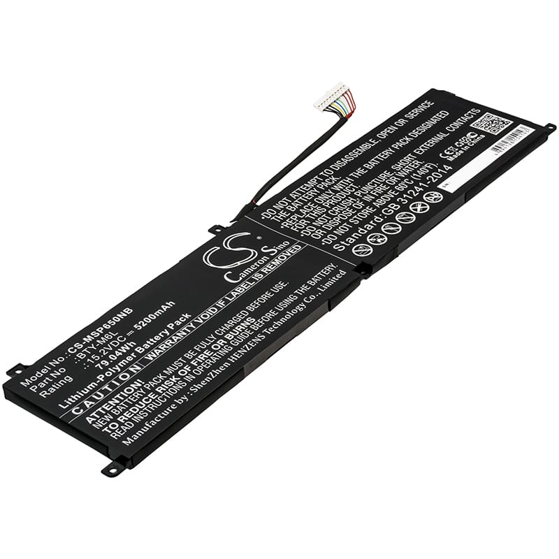 Batteri till MSI GS65 mfl - 5.200 mAh