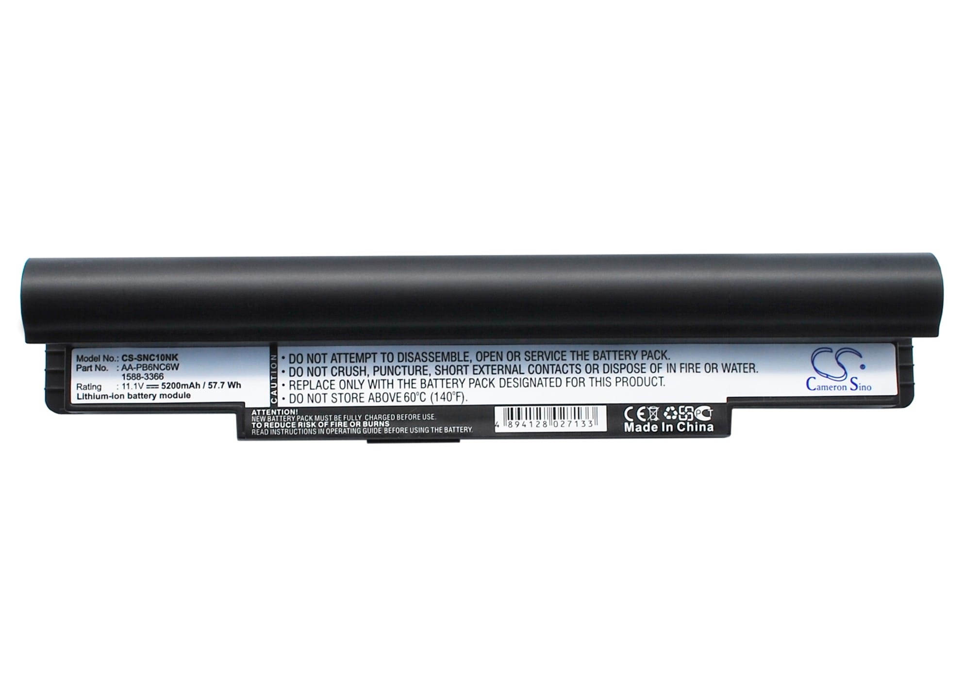Batteri till Samsung NP-NC10 mfl - 5.200 mAh - Svart