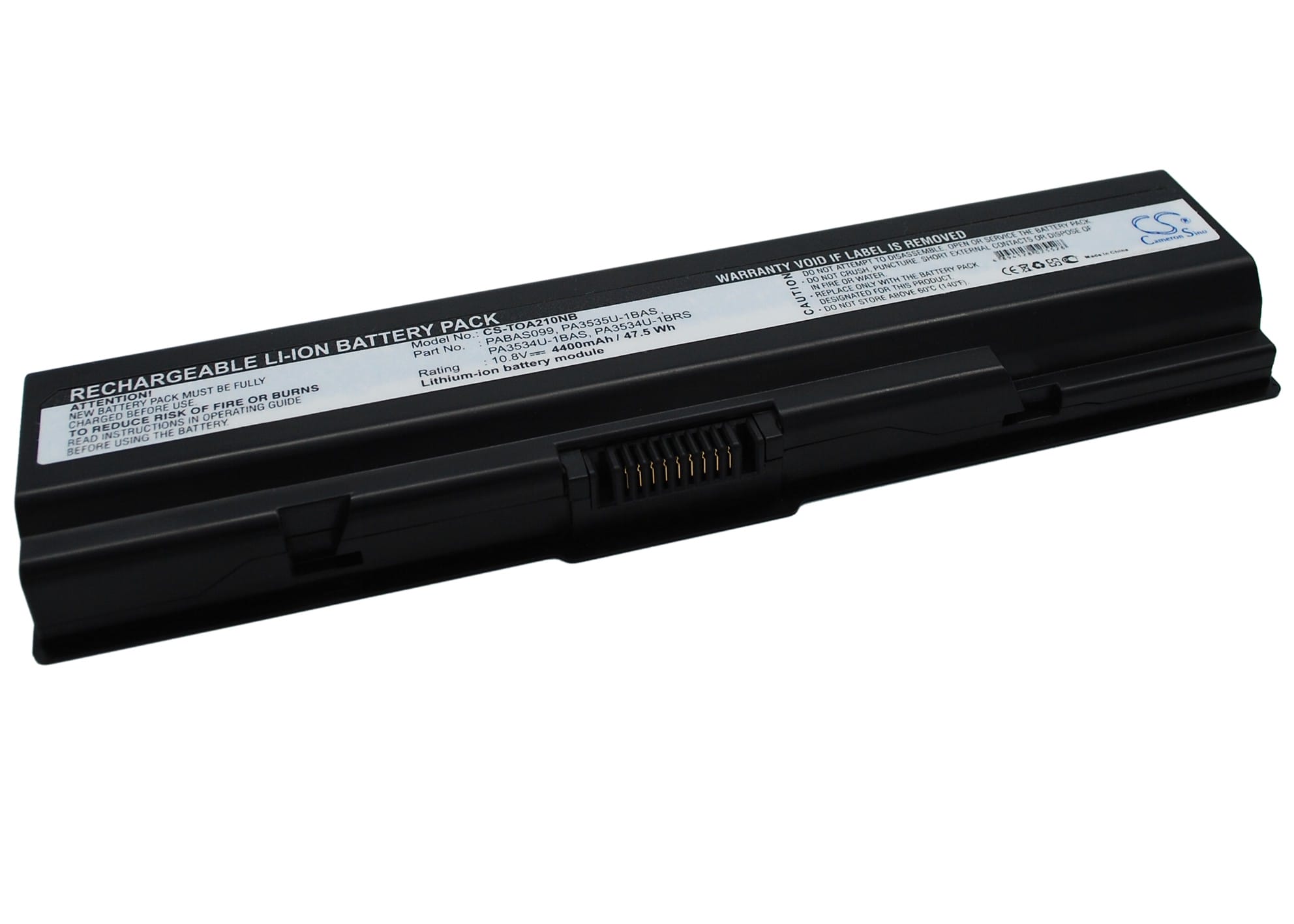 Batteri till Toshiba Satellite Pro A200 mfl - 4.400 mAh