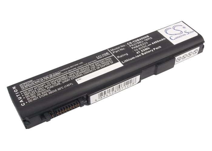 Batteri till Toshiba Dynabook Satellite B450/B mfl - 4.400 mAh